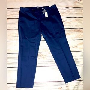 Express Columnist Navy Ankle Low Rise Pants